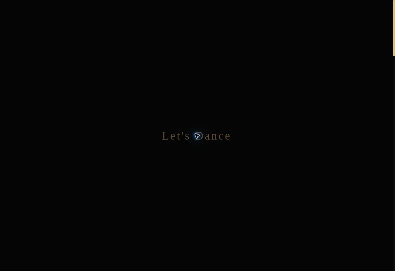 Главный экран проекта LET'S DANCE